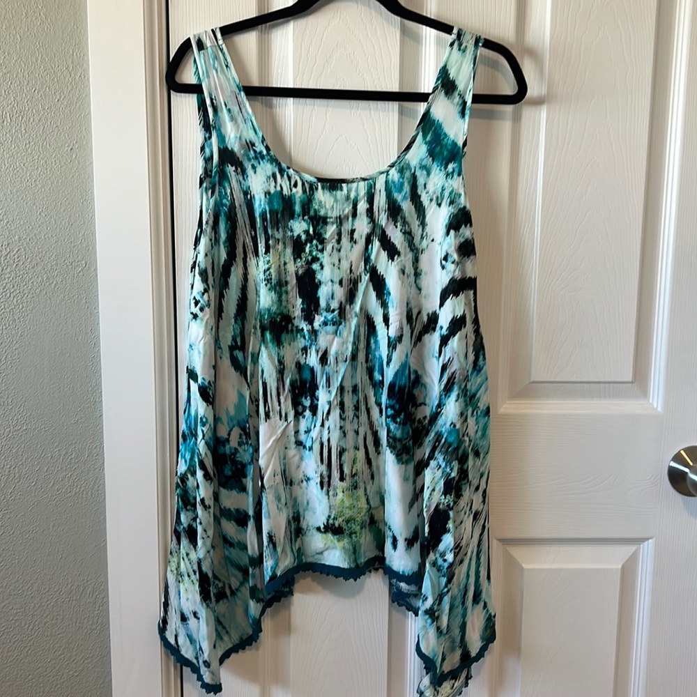 Ana Sleeveless Asymmetrical Top - 1x